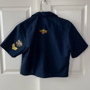 Peels NYC -  Bud Light Navy Full Zip Top Jacket Short Sleeve Collectible Medium